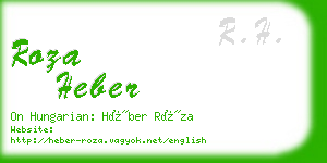 roza heber business card